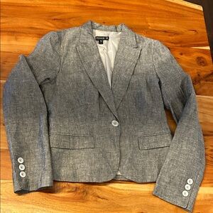 La Femme Linen Blend ‘greyish’ Blazer Jacket sz 36 or small